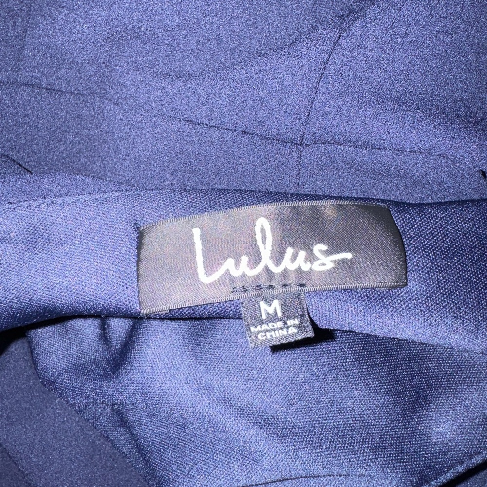 🔥Lulus Melora Navy Blue Sleeveless Maxi Dress Size Medium - Picture 4 of 8